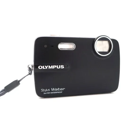 Vtg Olympus Stylus Black 550WP 10MP Digital Camera Digi Point Shoot Tested Y2k - Picture 5 of 10